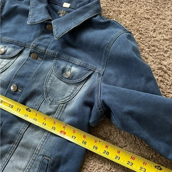 Women’s Lee Riders Denim Jean Jacket Size Large Stretch - Picture 2 of 6